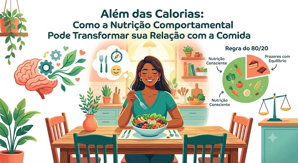 Além das Calorias: Como a Nutrição Comportamental Pode Transformar sua Relação com a Comida
