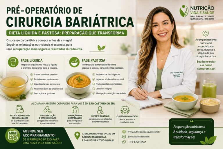 Pré-Operatório de Cirurgia Bariátrica em São Caetano do Sul: Dieta Líquida e Pastosa