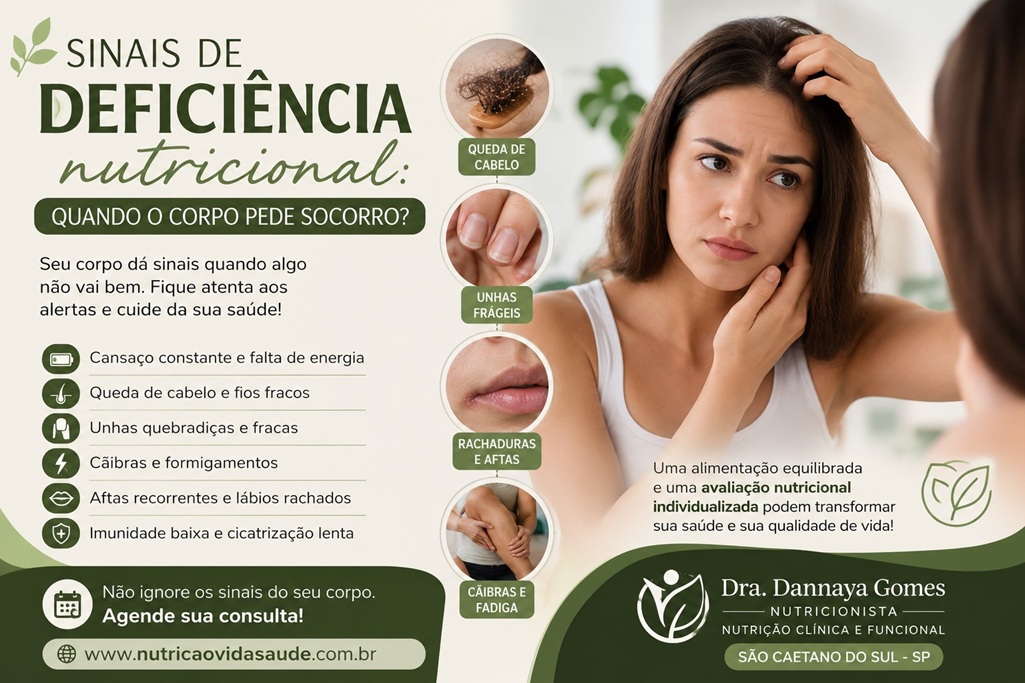 Sinais de Deficiência Nutricional: Quando o Corpo Pede Socorro?