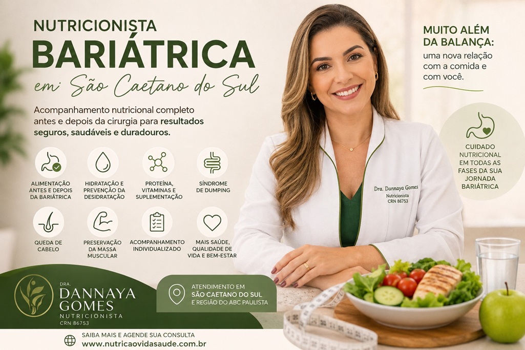 Nutricionista Bariátrica em São Caetano do Sul e Região: Acompanhamento Completo Antes e Depois da Cirurgia