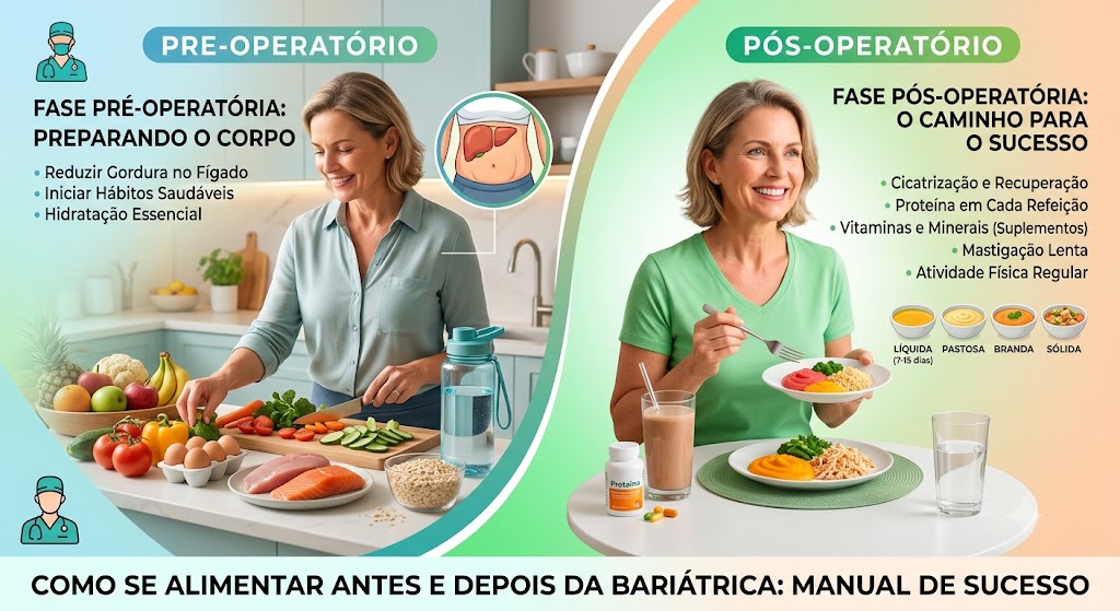 Como se Alimentar Antes e Depois da Bariátrica: Manual de Sucesso