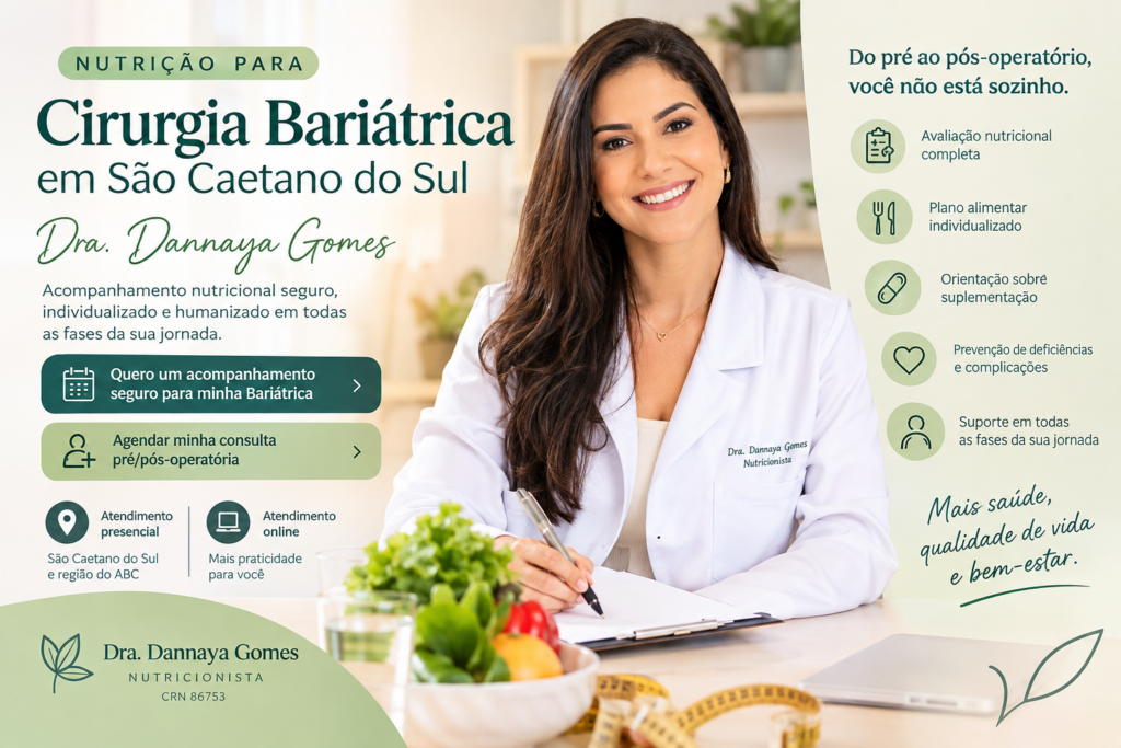 Acompanhamento Completo Nutricional para Cirurgia Bariátrica em São Caetano do Sul