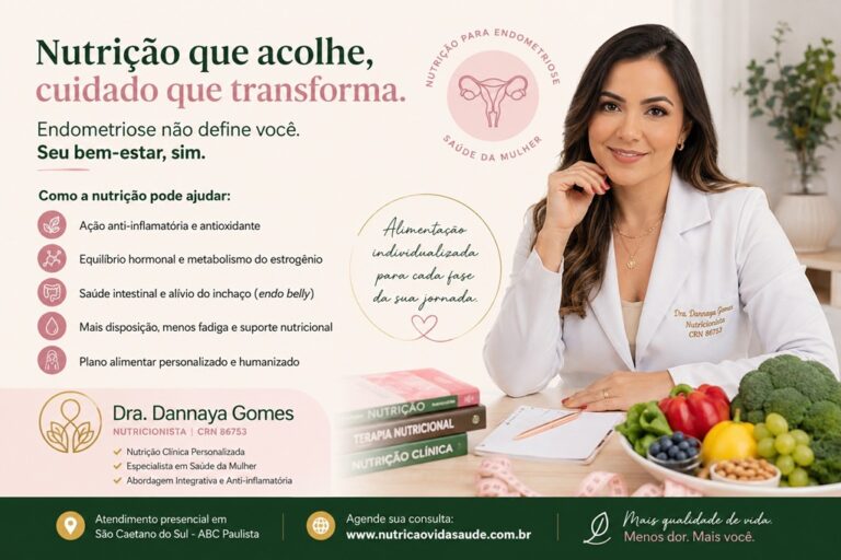 Nutricionista para Endometriose em São Caetano do Sul | Dra. Dannaya Gomes