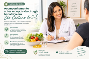 Nutricionista Bariátrica em São Caetano do Sul: Acompanhamento Antes e Depois da Cirurgia