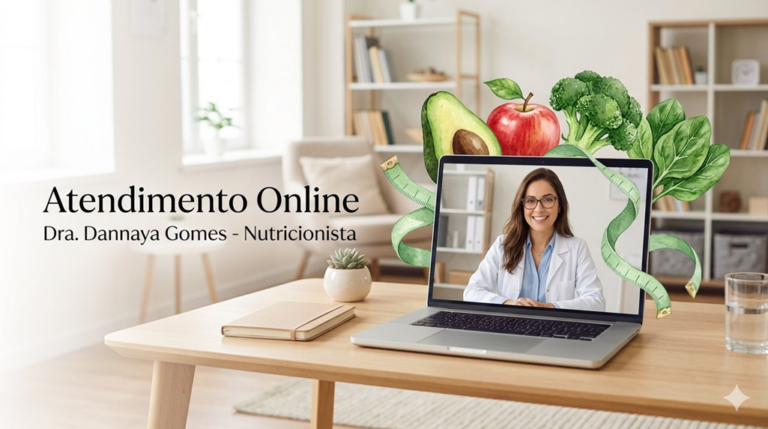 Cuidado que atravessa a tela: Atendimento Nutricional Online com a Dra. Dannaya Gomes